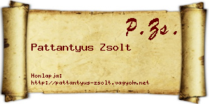 Pattantyus Zsolt névjegykártya